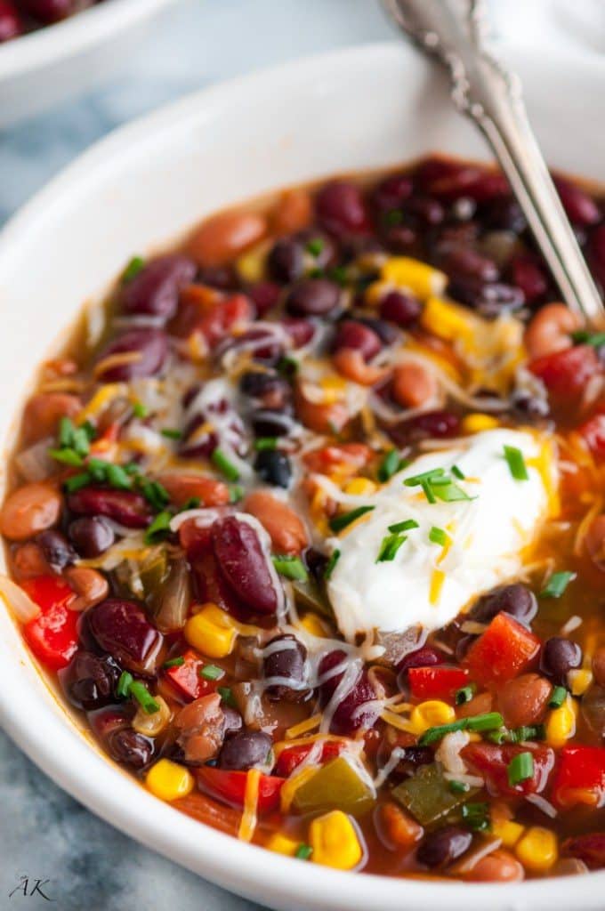 3 Bean Vegetable Chili