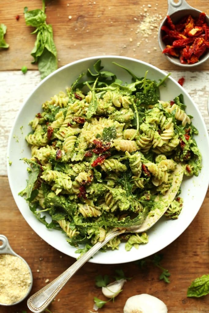 vegan pesto pasta