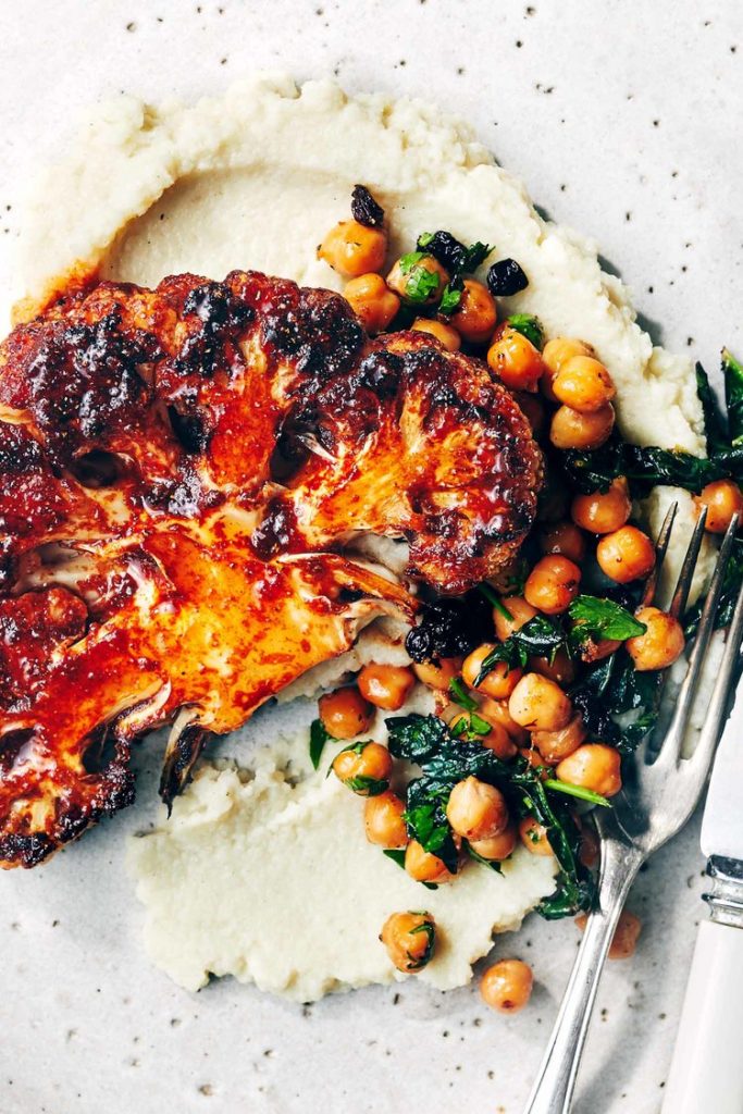 Harissa Cauliflower steak